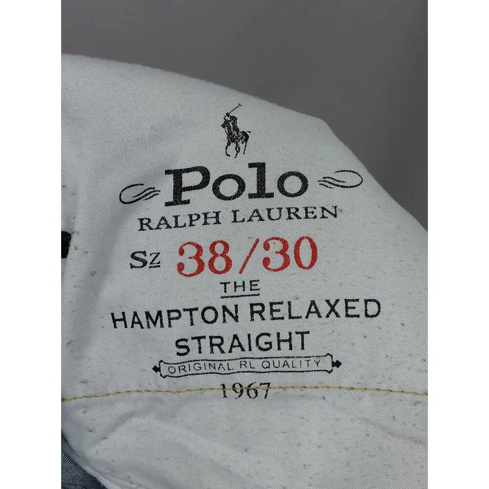 6IP9 Vintage Polo Ralph Lauren Stretch Training Jeans Men Straight Size 38X30